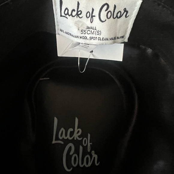 Lack of Color Benson Wool Fedora Black Size Small NWOT - Picture 8 of 9